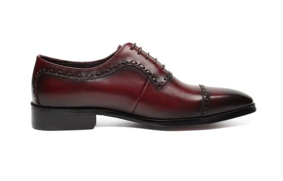Kulit Musim Semi / Musim Gugur Pakaian Pernikahan Pria Sepatu Pria Fashion Goodyear Soles Oxford