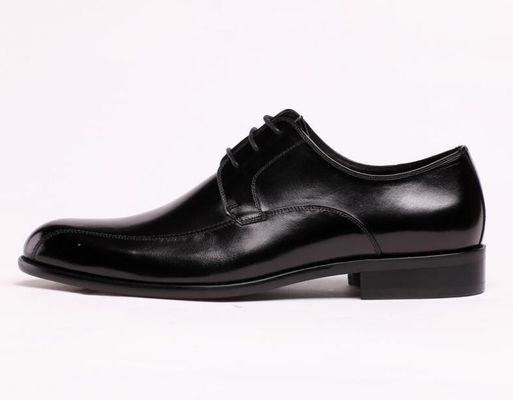 Petugas Bisnis Pria sepatu kulit gaun, gaun hitam loafers tahan gulung