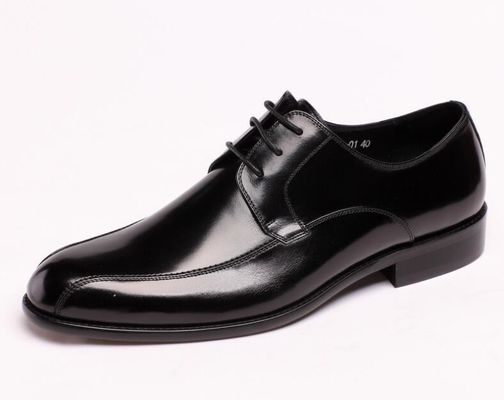 Petugas Bisnis Pria sepatu kulit gaun, gaun hitam loafers tahan gulung