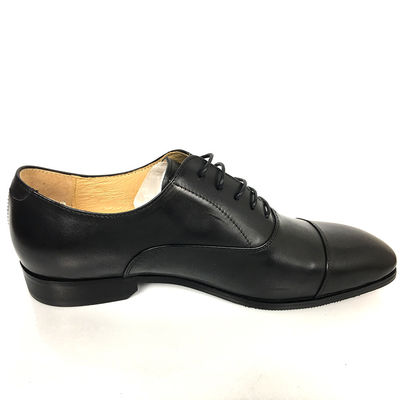 Pria Hitam Kulit Pakaian Sepatu / Pria Bisnis Casual Sepatu Lace Up Type Closure