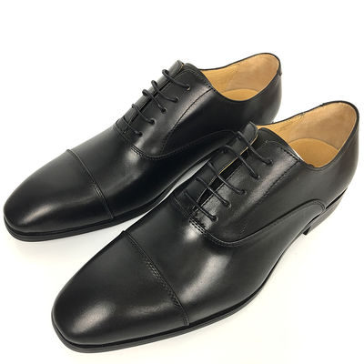 Pria Hitam Kulit Pakaian Sepatu / Pria Bisnis Casual Sepatu Lace Up Type Closure