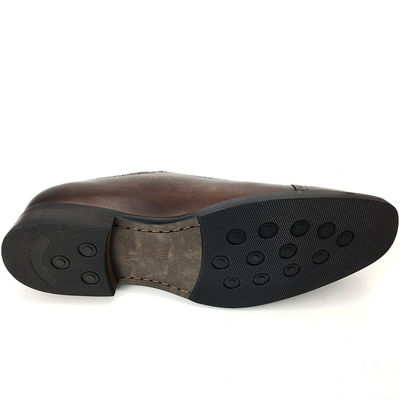 Sepatu Pria Gaya Inggris Berujung / Sepatu Ringan Casual Warna Brown