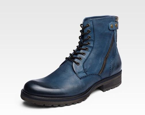 Men Lace Up Ankle Boots Wear Resistant Casual Men Kulit Cowboy Boots