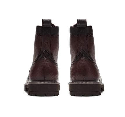 Fashion Ankle asli sepatu bot kulit hangat, sepatu kerja untuk pria