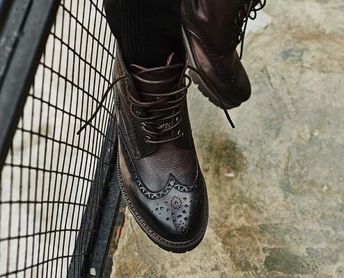 Fashion Ankle asli sepatu bot kulit hangat, sepatu kerja untuk pria