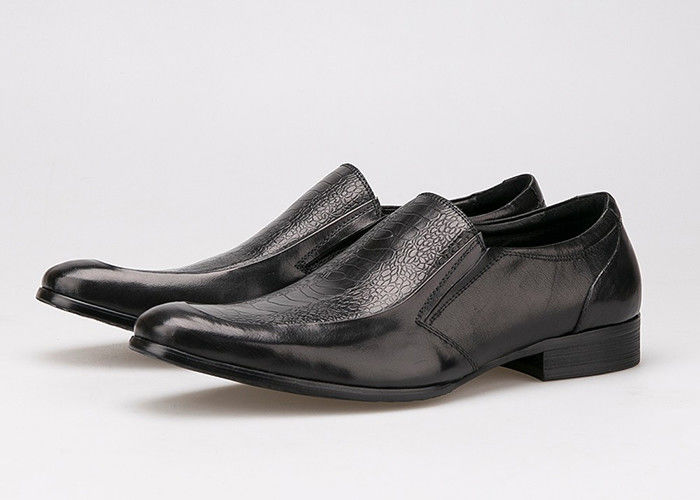 Slip On Round Toe Pria formal Dress Shoes Gaya Oxford Full Grain Kulit Dress Shoes