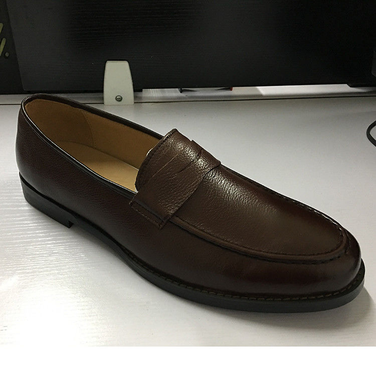 Brown Pria Kulit Pakaian Sepatu, Fashion Oxford Party Wear Sepatu Untuk Pria