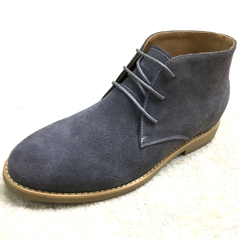 Ukuran besar Italia Gaya Pria Suede Desert Boots, Ankle Musim Dingin Premium Suede Boot