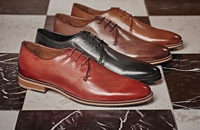 Goodyear Custom Handmade Oxford Pria Kulit Pakaian Sepatu Dengan Empat Warna